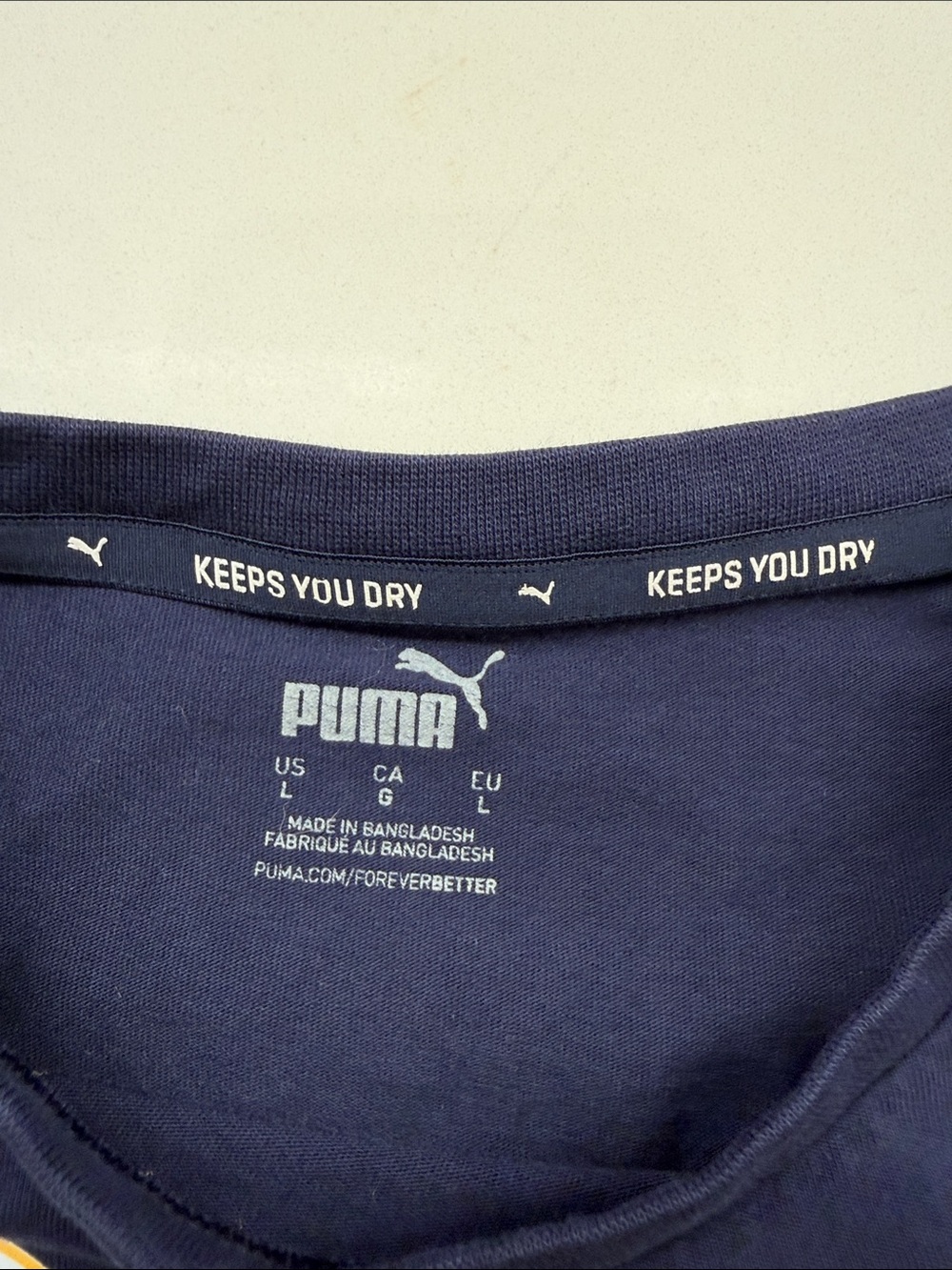 Puma Navy Tee with Yellow 'Pilipinas' Logo - Picture 2 of 2